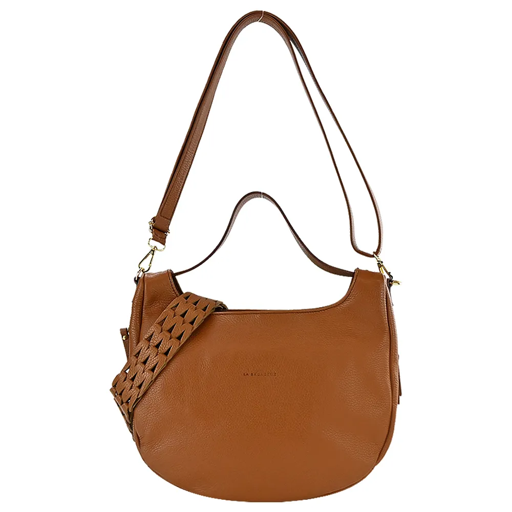 LA BAGAGERIE Demi Lune系列山羊皮半月零錢包(黑) 歷史價格詳細信息