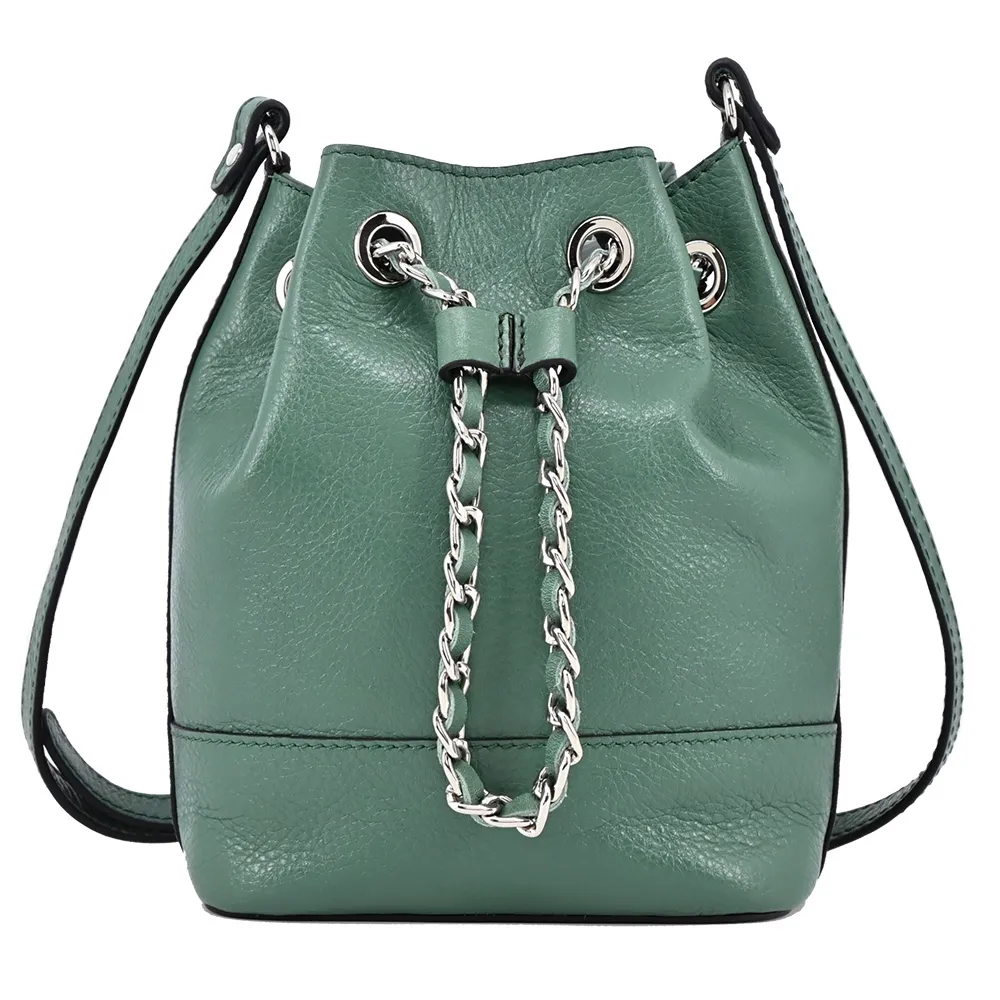 LA BAGAGERIE H22系列牛皮水桶斜背包(迷你/綠) 價格比較,價格查詢,歷史價格詳細信息