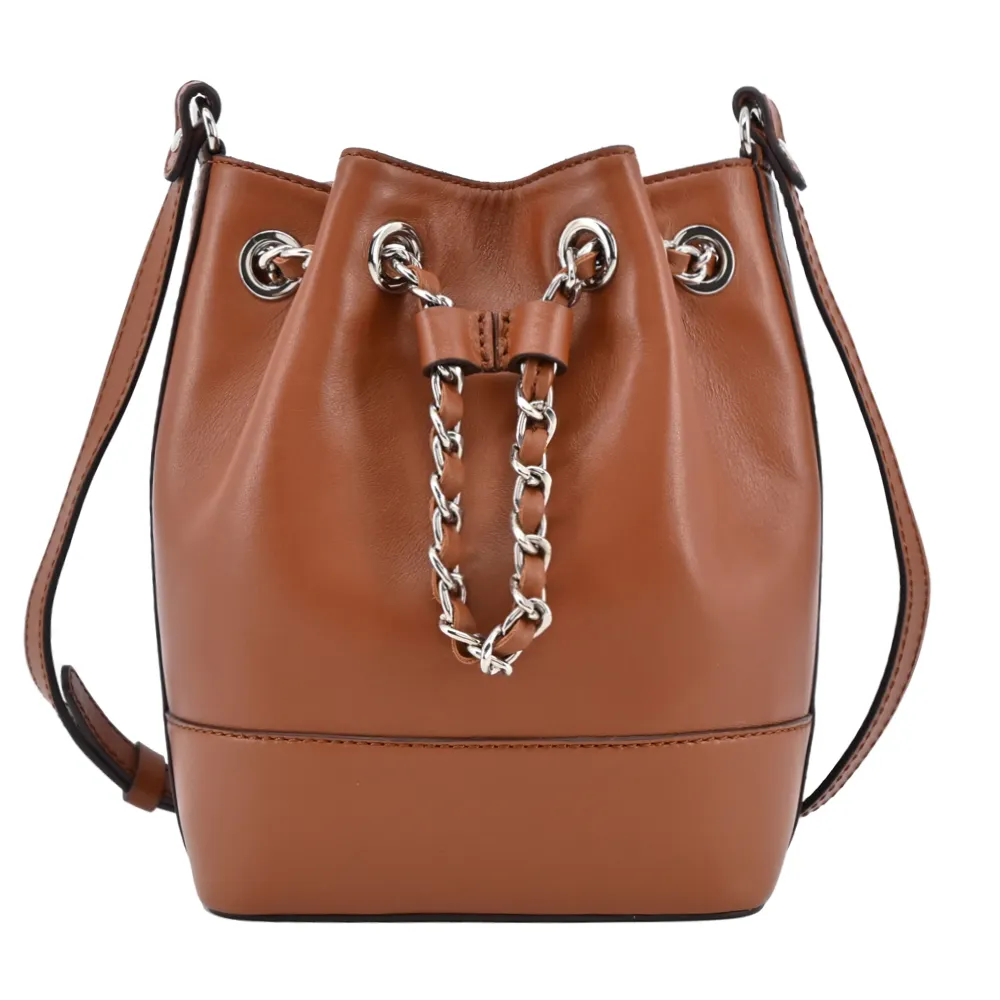 LA BAGAGERIE H22系列牛皮水桶斜背包(迷你/綠) 歷史價格詳細信息