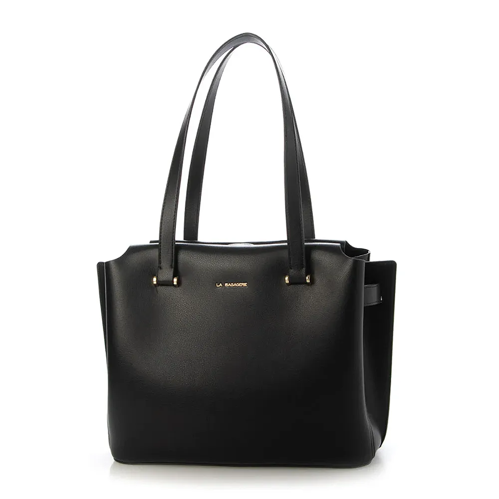 LA BAGAGERIE 皮革兩用托特包(小/黑) 歷史價格詳細信息