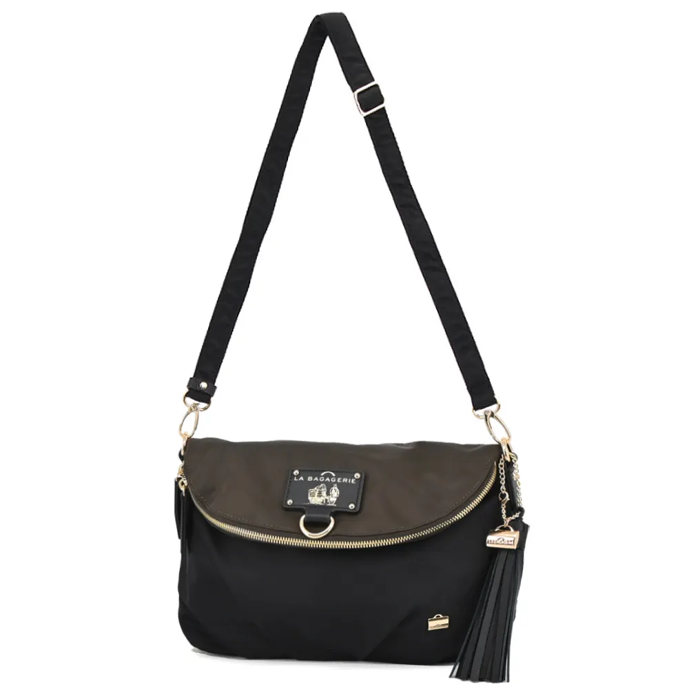 LA BAGAGERIE 防潑水後背/斜背/單肩三用包(灰x藍) 歷史價格詳細信息