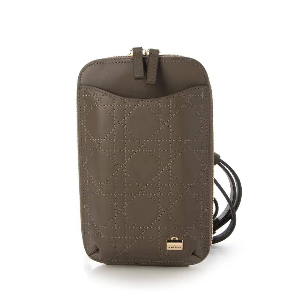 LA BAGAGERIE 菱格縫線拉鍊長夾(黑) 歷史價格詳細信息