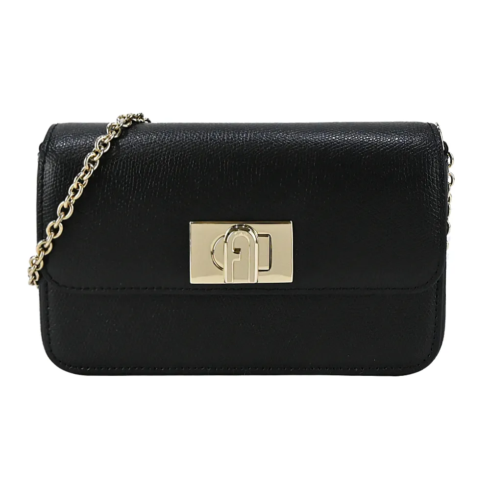 FURLA 1927 拱門轉釦迷你翻蓋鏈帶二用包(白蘭地酒色) BAFKACO ARE000 03B00 歷史價格詳細信息