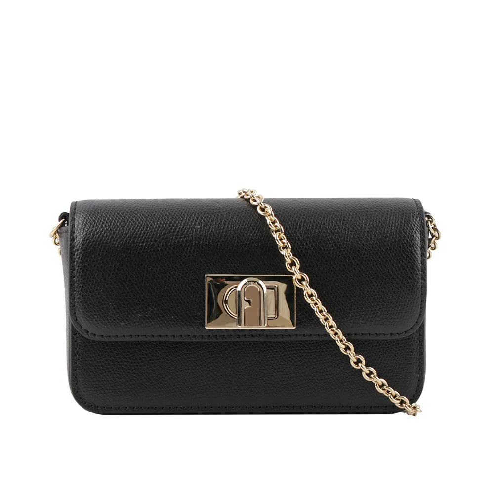 FURLA 1927 拱門轉釦迷你翻蓋鏈帶二用包(白蘭地酒色) BAFKACO ARE000 03B00 歷史價格詳細信息