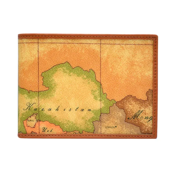 【Alviero Martini 義大利地圖包】地圖8卡短鈔票錢夾-地圖黃 歷史價格詳細信息