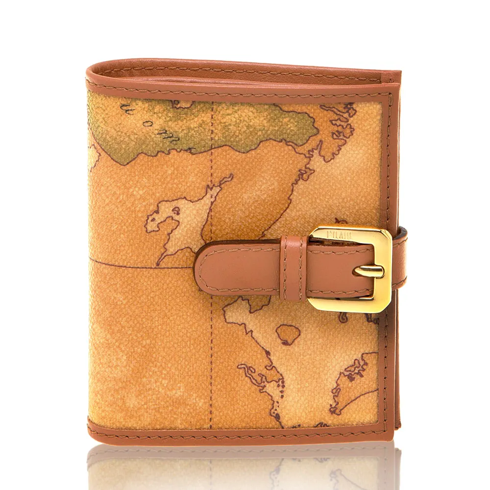 【Alviero Martini 義大利地圖包】扣式12卡拉鍊零錢長夾-地圖黃 歷史價格詳細信息