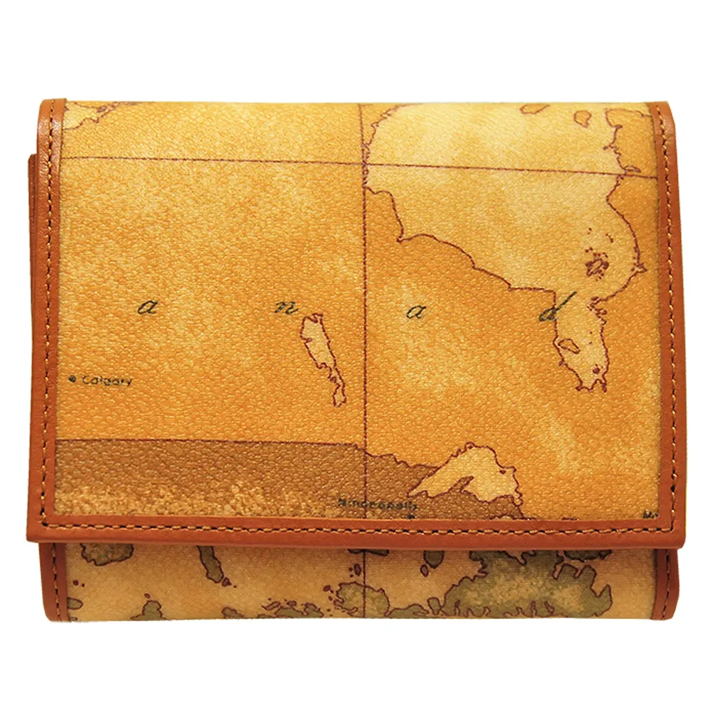 【Alviero Martini 義大利地圖包】地圖8卡短鈔票錢夾-地圖黃 歷史價格詳細信息