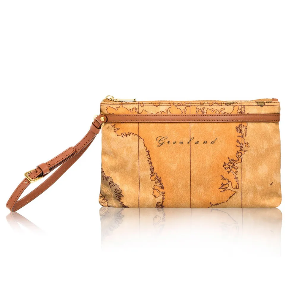 【Alviero Martini 義大利地圖包】地圖元素 簡約素面側背包-咖啡色 歷史價格詳細信息