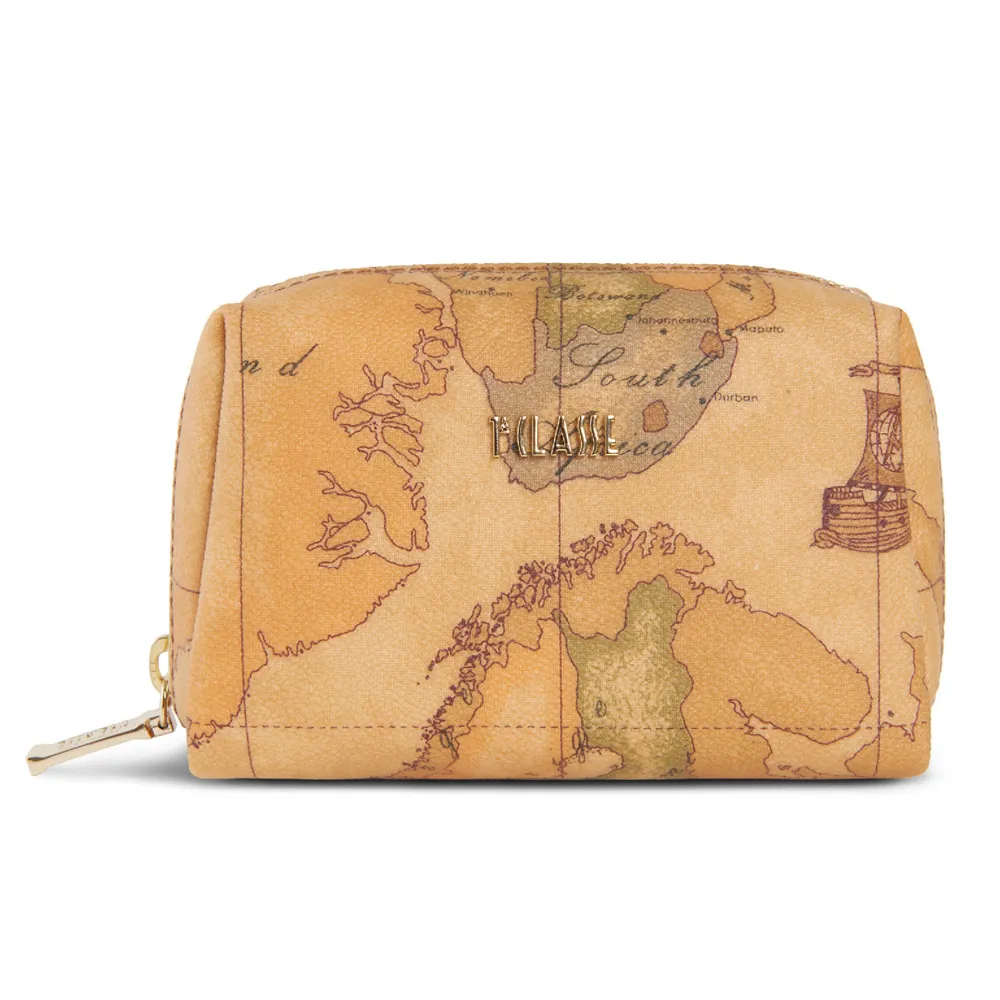 【Alviero Martini 義大利地圖包】四方鍊帶迷你隨身小包包19cm-地圖黃 歷史價格詳細信息