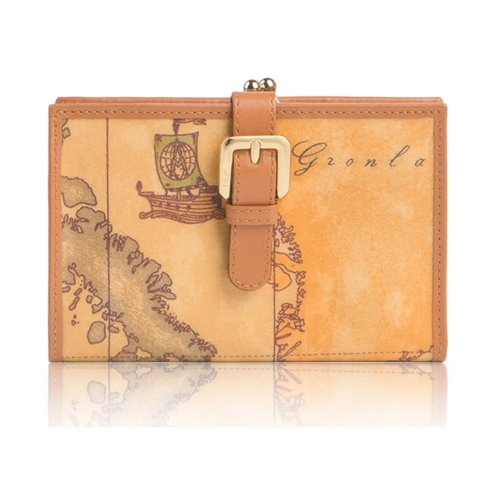 【Alviero Martini 義大利地圖包】式零錢中長夾-地圖黃 歷史價格詳細信息