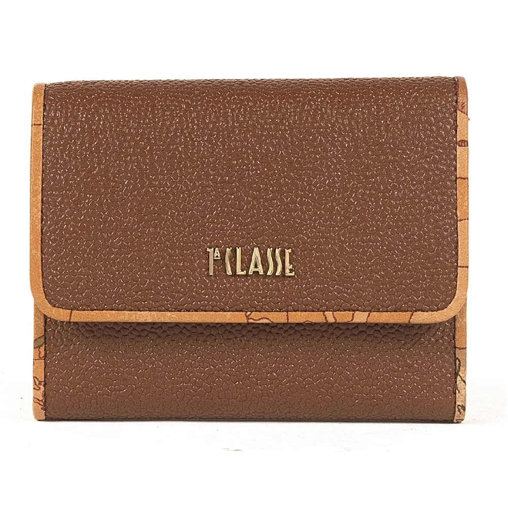 【Alviero Martini 義大利地圖包】地圖元素 簡約素面側背包-咖啡色 歷史價格詳細信息