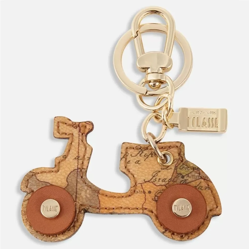 【Alviero Martini 義大利地圖包】地圖元素 簡約素面側背包-咖啡色 歷史價格詳細信息