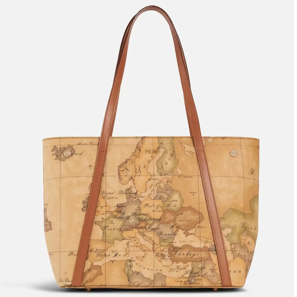 【Alviero Martini 義大利地圖包】雙層子母後背包(大)-地圖黃 歷史價格詳細信息