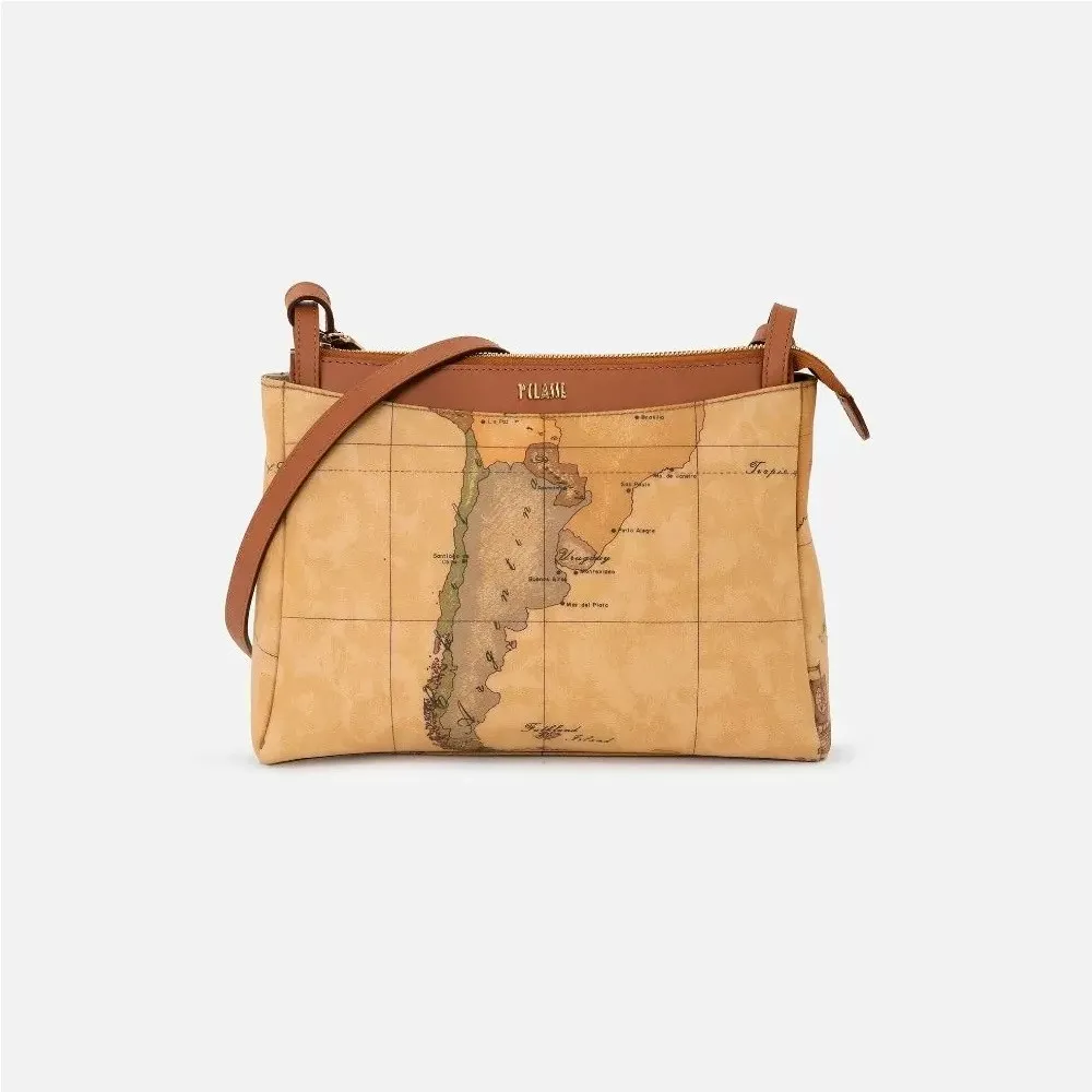 【Alviero Martini 義大利地圖包】經典地圖城市魅力方巾-咖啡 歷史價格詳細信息