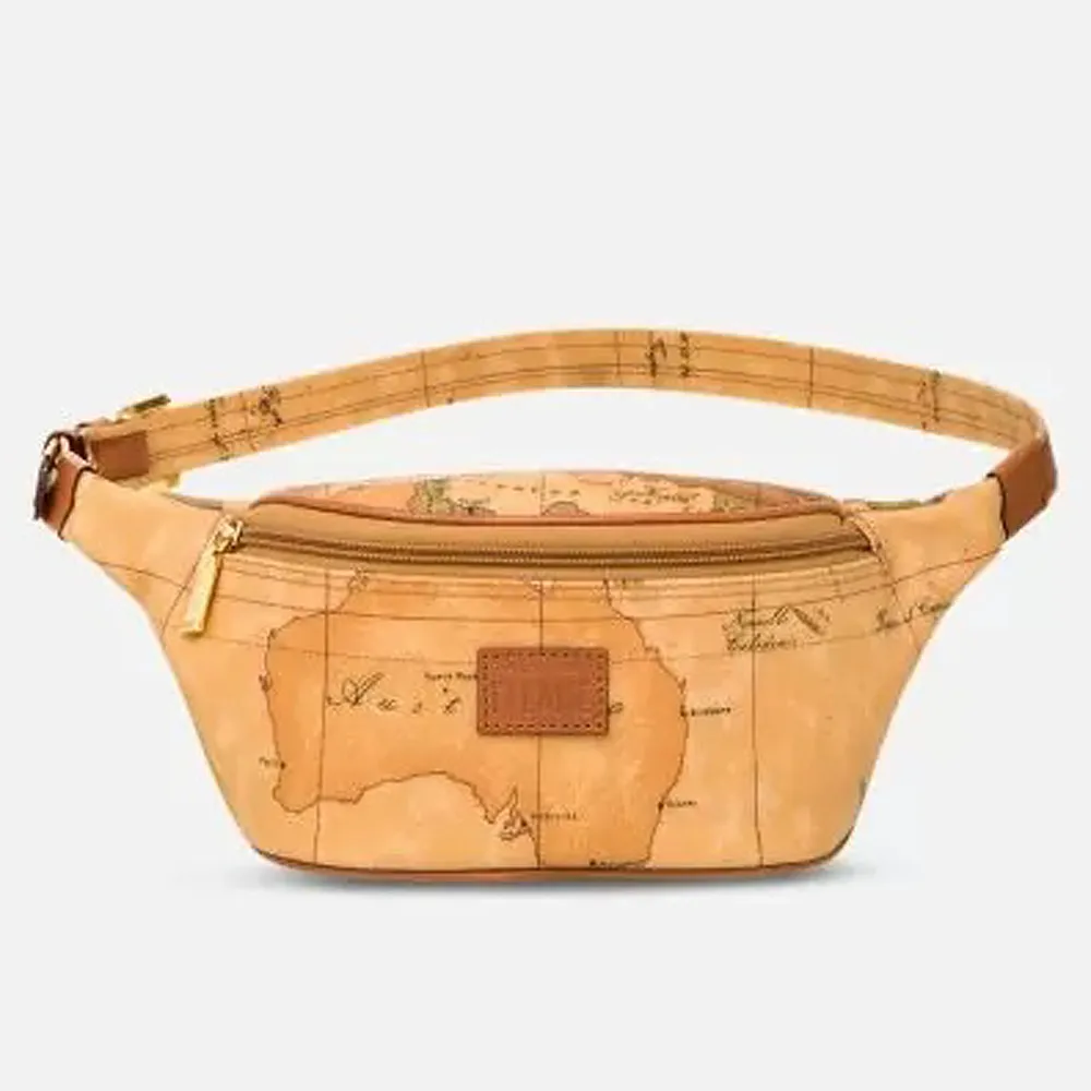 【Alviero Martini 義大利地圖包】地圖元素 簡約素面側背包-咖啡色 歷史價格詳細信息