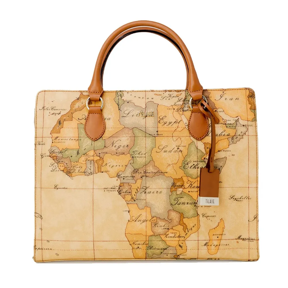 【Alviero Martini 義大利地圖包】手提側揹兩用拉鍊包-地圖黃 歷史價格詳細信息