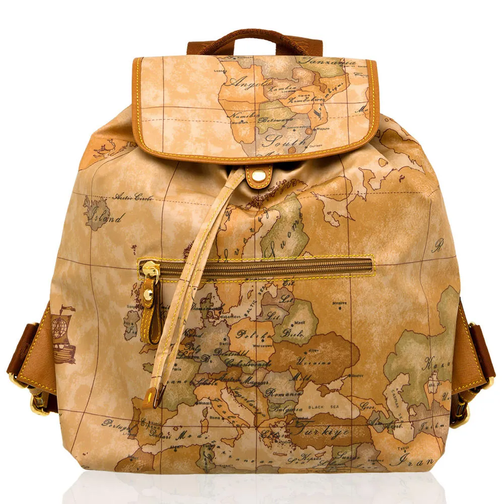 【Alviero Martini 義大利地圖包】尼龍拉鍊化妝包-中-地圖黃 歷史價格詳細信息