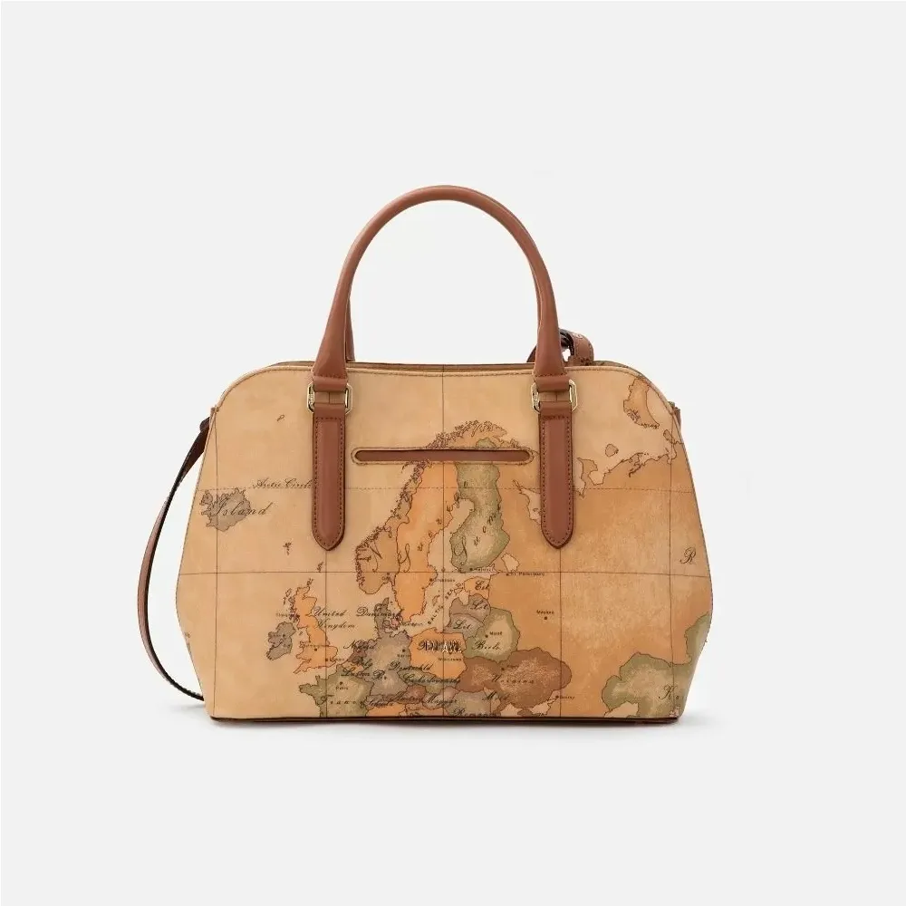 【Alviero Martini 義大利地圖包】手提側揹兩用拉鍊包-地圖黃 歷史價格詳細信息