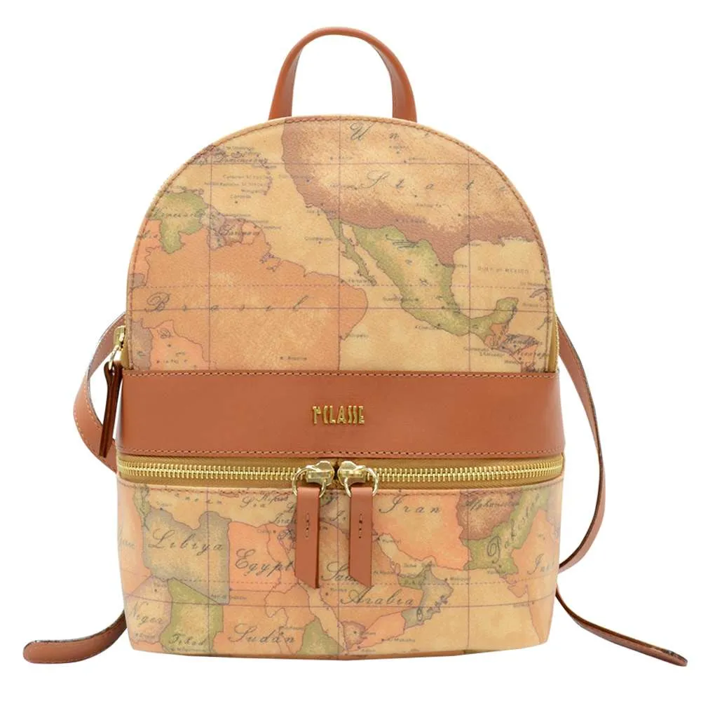 【Alviero Martini 義大利地圖包】雙層子母後背包(大)-地圖黃 歷史價格詳細信息