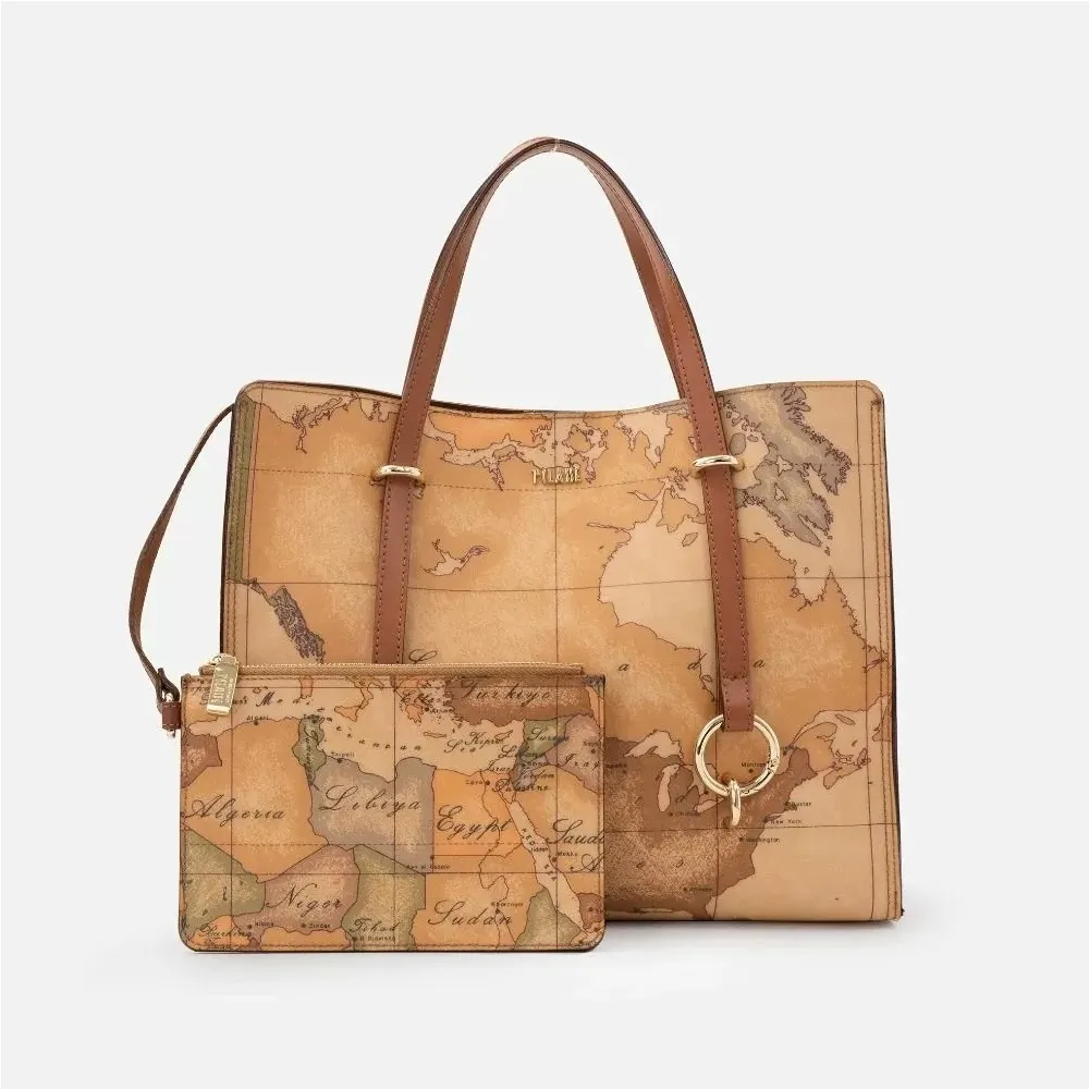 【Alviero Martini 義大利地圖包】手提側揹兩用拉鍊包-地圖黃 歷史價格詳細信息