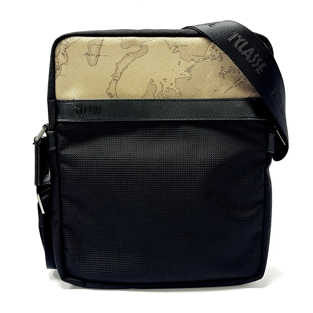 【Alviero Martini 義大利地圖包】旅行王者 手提肩背旅行包(大)-黑 歷史價格詳細信息