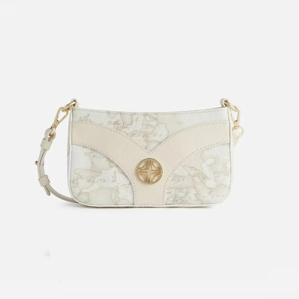 【Alviero Martini 義大利地圖包】隨身鍊帶小側包21cm(小)-地圖黃 歷史價格詳細信息