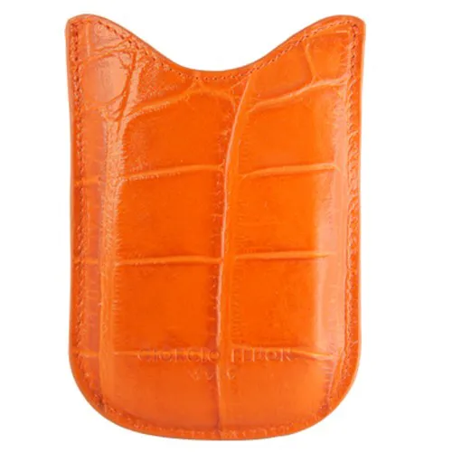 【GIORGIO FEDON 1919】手機名片套 鱷魚皮壓紋-黑色 歷史價格詳細信息