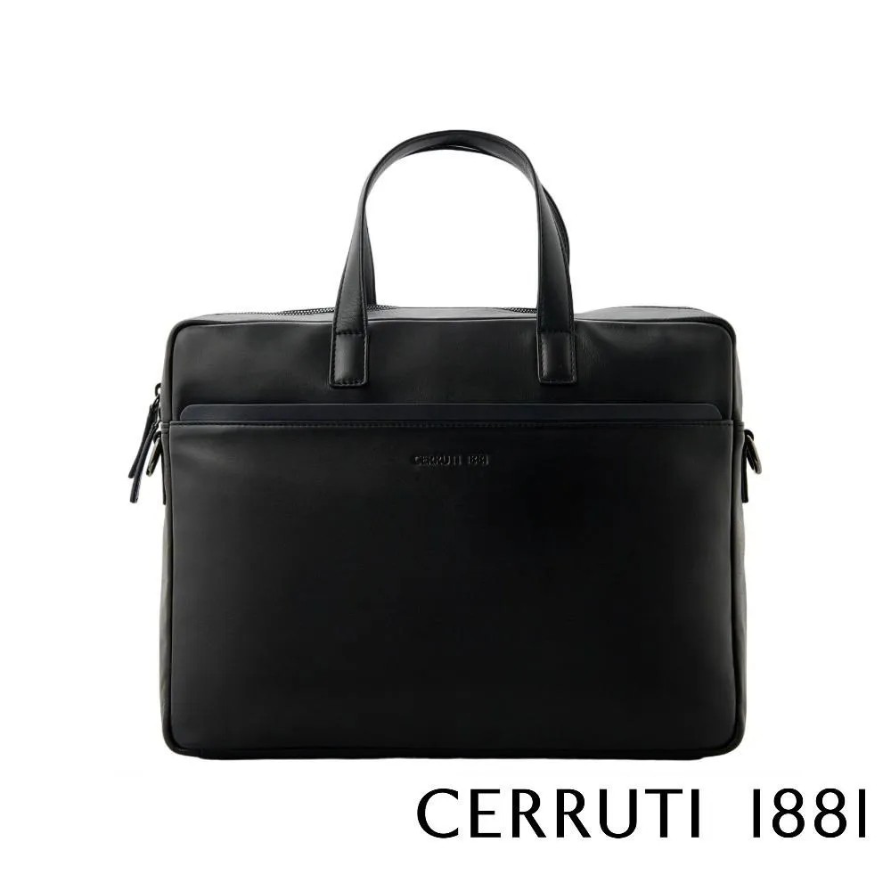 【Cerruti 1881】限量2折 義大利頂級公事包斜背包 全新專櫃展示品(黑色 5330M) 歷史價格詳細信息
