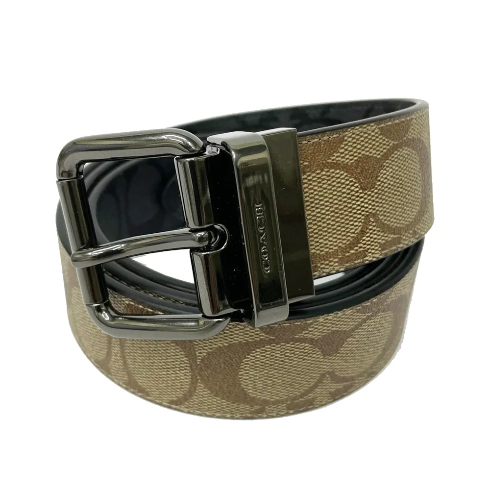 COACH黑灰C Logo刷舊織布雙層扁身小款肩背腋下包 歷史價格詳細信息