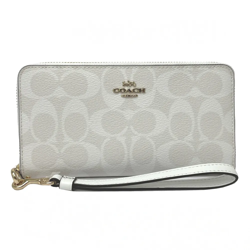 【COACH】C LOGO拉鍊零錢袋2合一短夾(深咖/焦糖) 歷史價格詳細信息