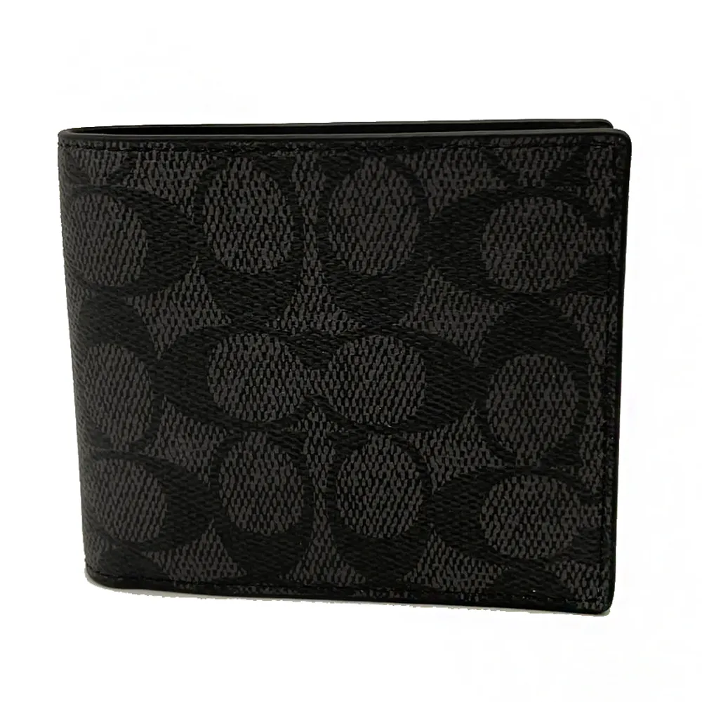 【COACH】C LOGO男款硬殼胸前斜背單肩包(黑灰) 歷史價格詳細信息