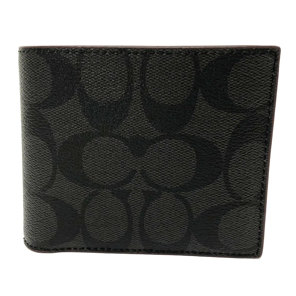 【COACH】C LOGO男款8卡附活動證件夾短夾(藍白橫紋) 歷史價格詳細信息