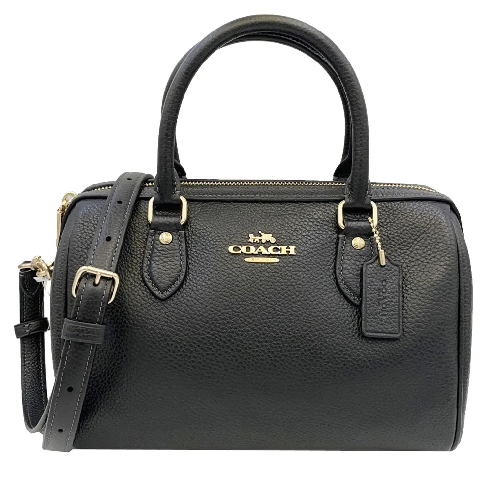 【COACH】牛皮革手提/斜背兩用貝殼包(褐咖/中) 歷史價格詳細信息