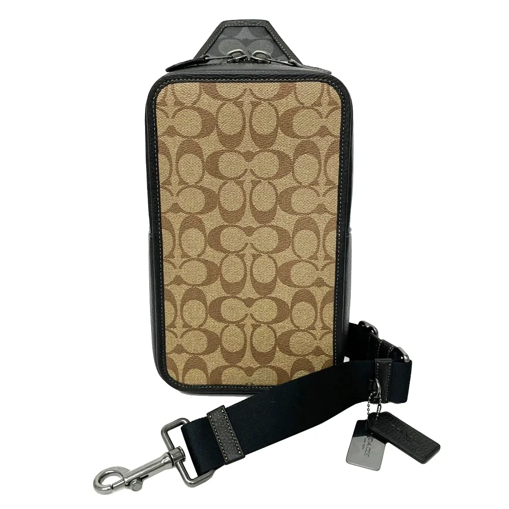 【COACH】COACH 黑字LOGO胸前口袋設計拉鍊純棉短袖T恤(白x黑) 歷史價格詳細信息