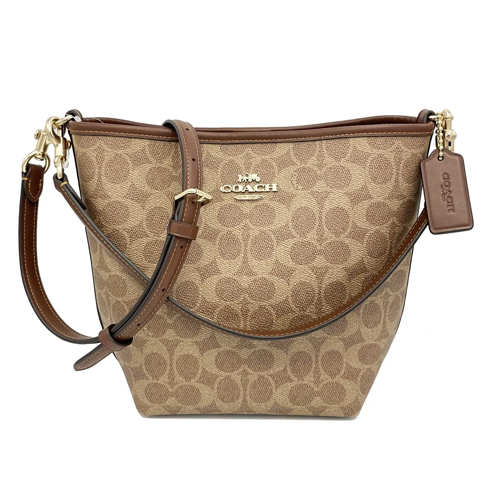 【COACH】C LOGO肩背大購物/托特包(深咖/紅) 歷史價格詳細信息