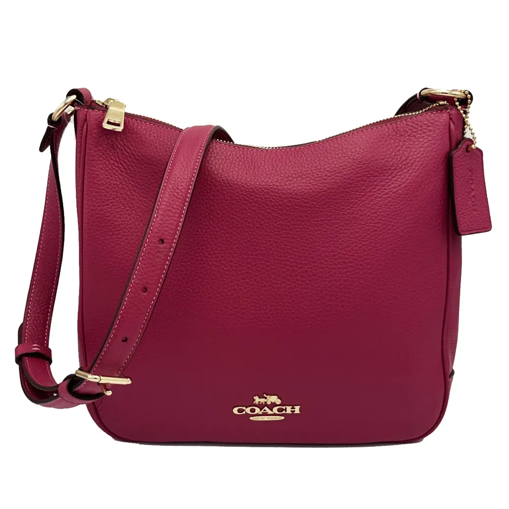 【COACH】經典LOGO素面牛皮手拿包/零錢包(粉橘) 歷史價格詳細信息