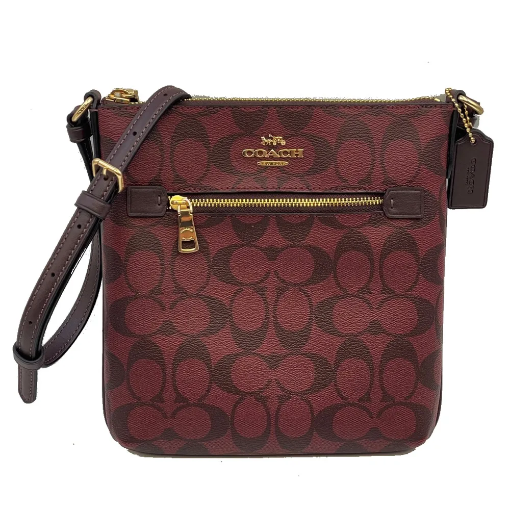 COACH深咖啡LOGO紅雙拉鍊手拿包【手機批發網】皮夾 手拿包 名牌精品 (線上代購) 歷史價格詳細信息