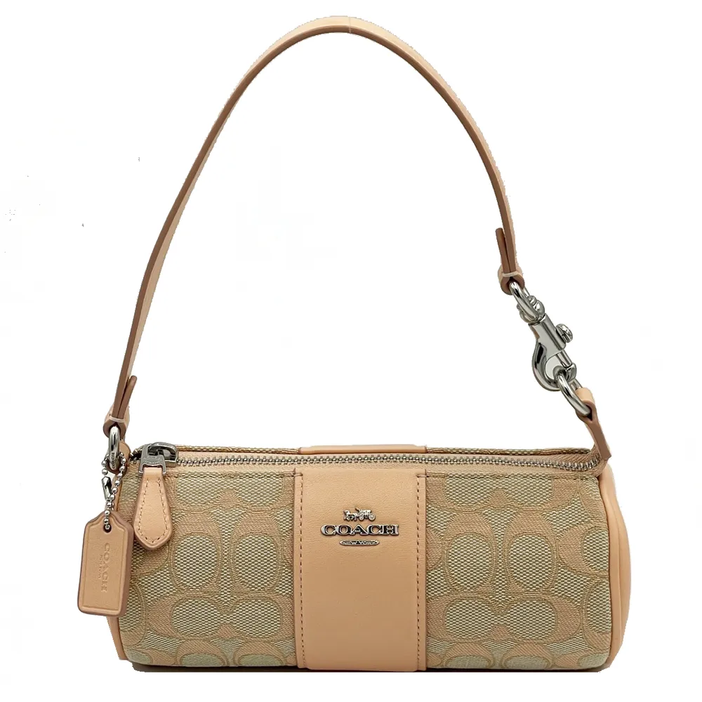 【COACH】C LOGO圓型掛勾鑰匙腰包/零錢包(焦糖/紅) 歷史價格詳細信息