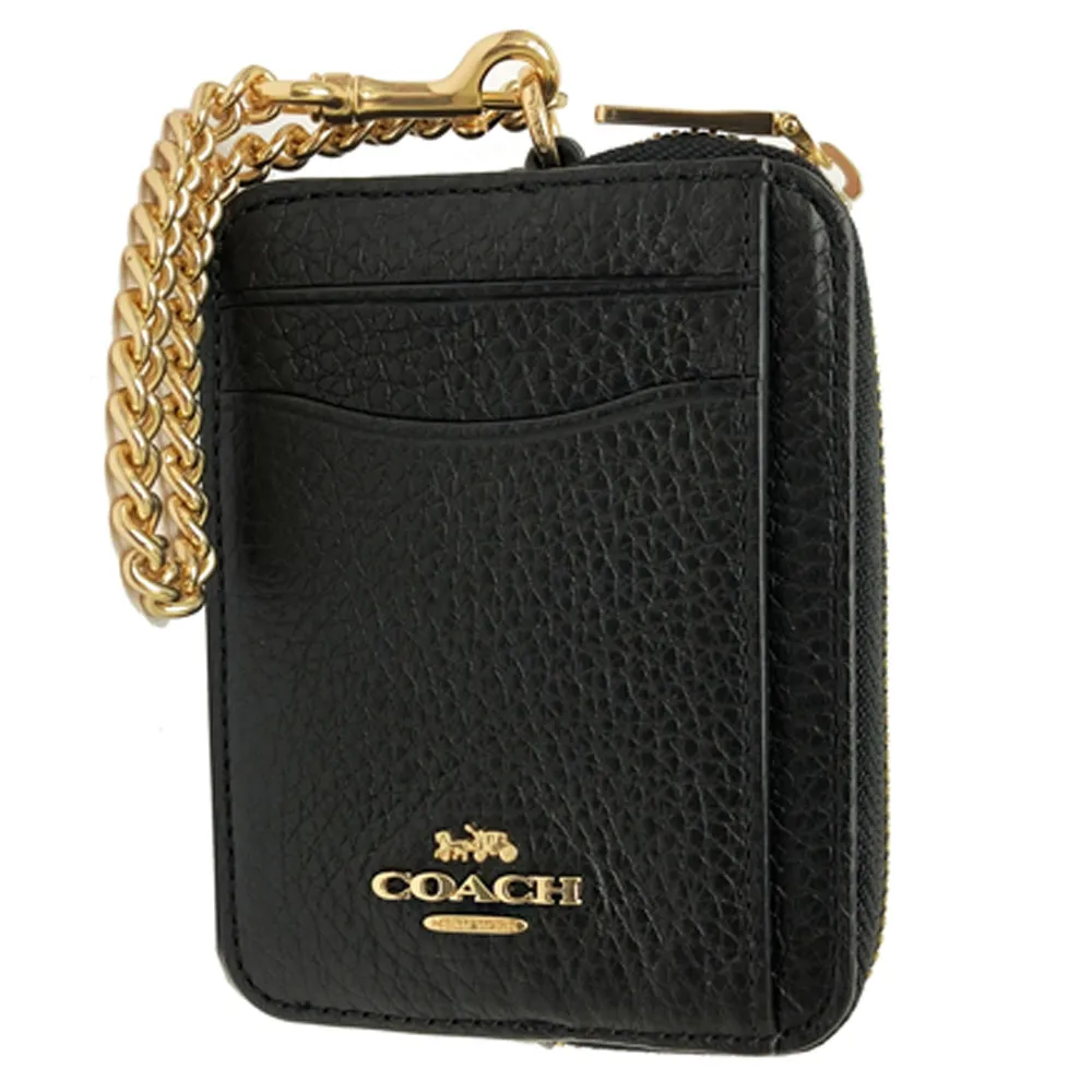 【COACH】素面牛皮長夾式雙層大手拿包/零錢包(咖) 歷史價格詳細信息