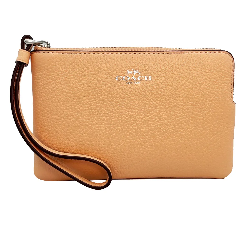 Coach 手拿包 零錢包 藍綠 防刮 PVC 材質 現貨 附購買收據 正品 原廠 歷史價格詳細信息