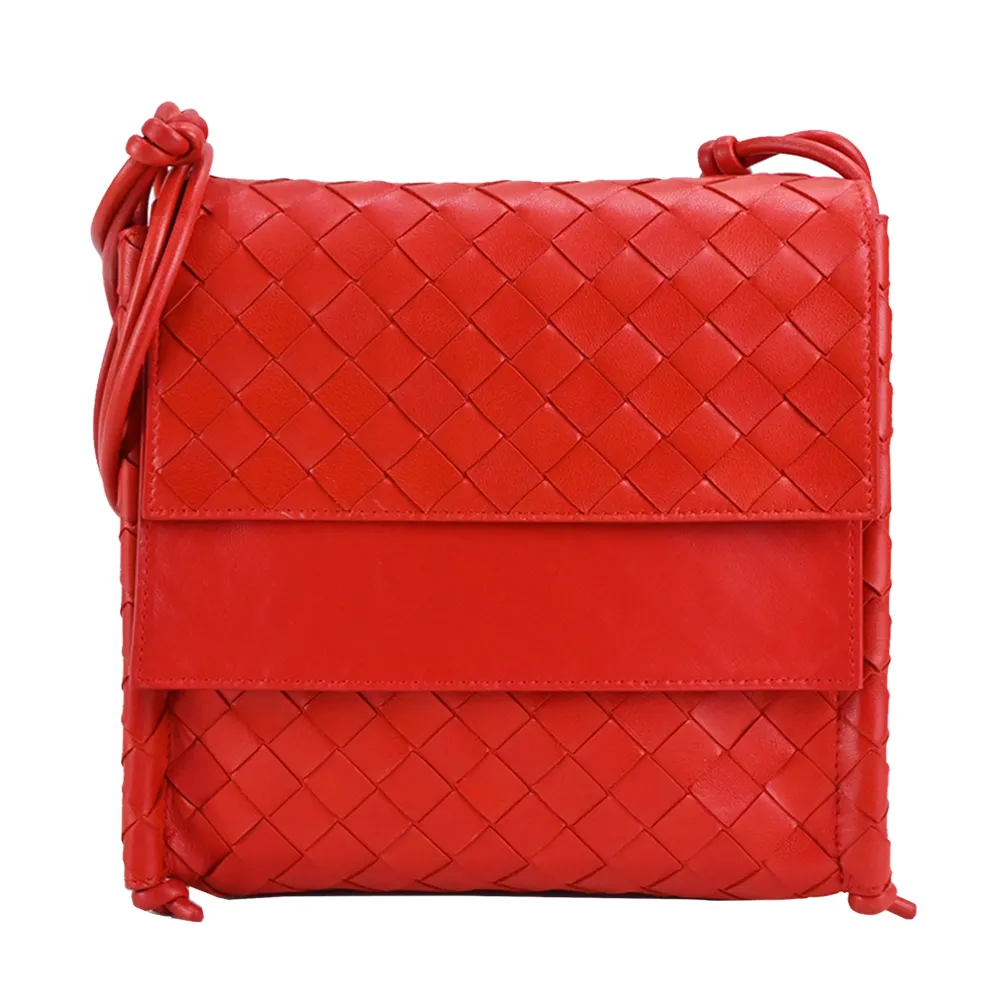 BOTTEGA VENETA THE BV Jodie 小羊皮編織扭結手提/肩背包(棕橘色) 歷史價格詳細信息