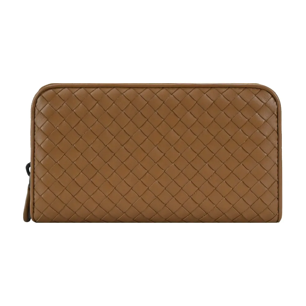 BOTTEGA VENETA 經典編織小羊皮拉鍊長夾(米白) 歷史價格詳細信息