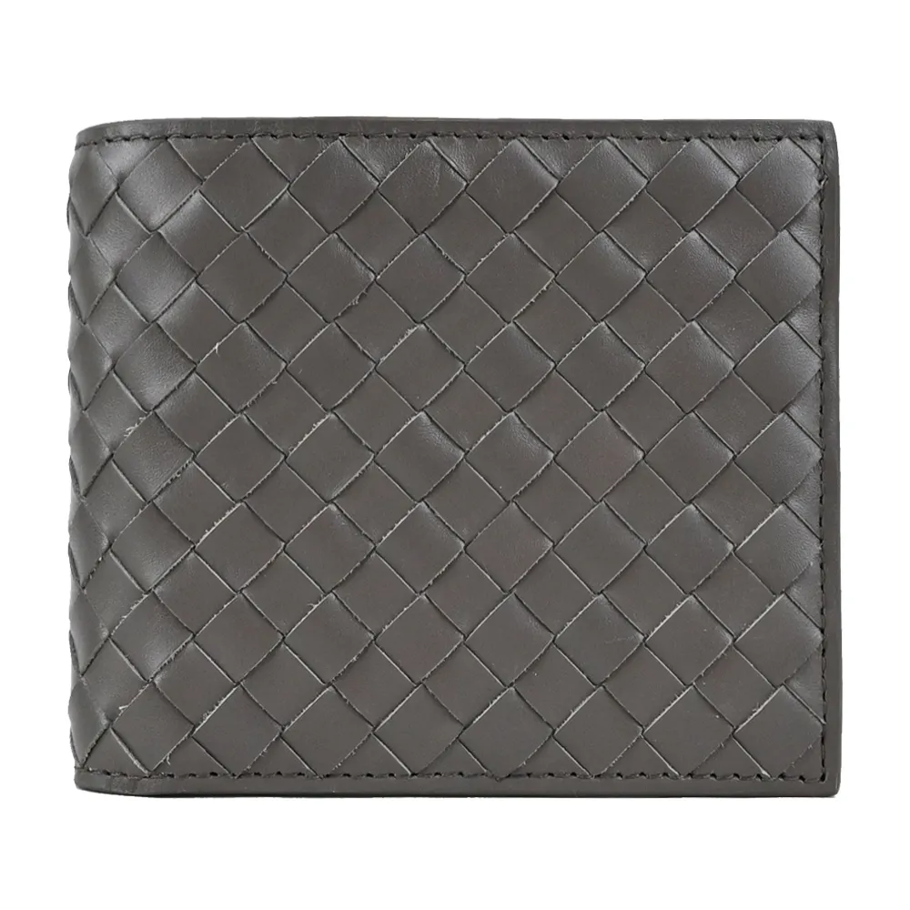 BOTTEGA VENETA  經典編織小牛皮對拉鍊長夾(棕色) 歷史價格詳細信息