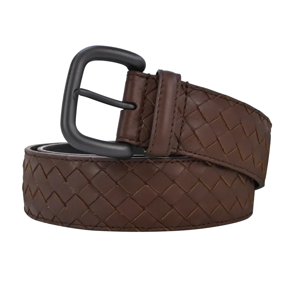 BOTTEGA VENETA 經典編織小牛皮腰帶/皮帶(藍綠) 歷史價格詳細信息