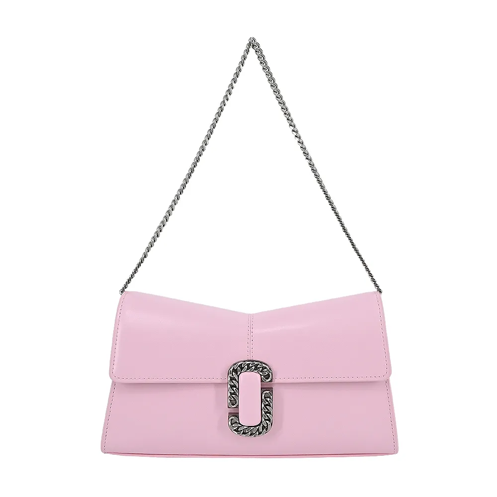 MARC JACOBS St Marc 鏈環LOGO牛皮鏈帶手提包-白 歷史價格詳細信息