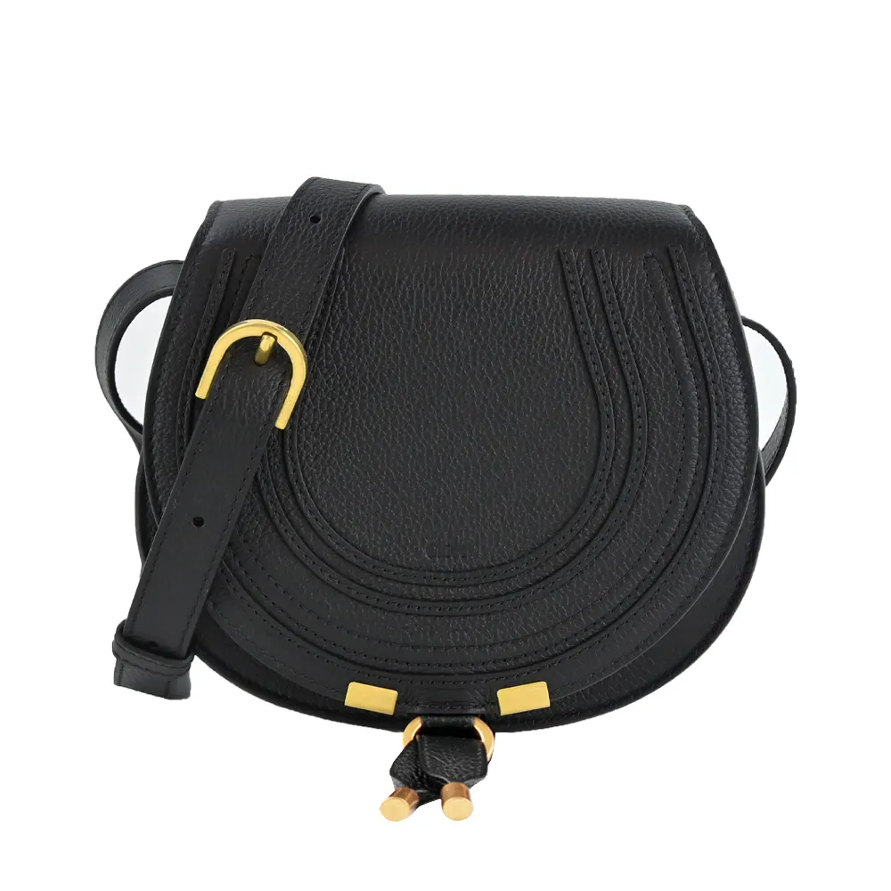 Chloe Marcie粒面小牛皮小號手提/肩背包(黑色) 歷史價格詳細信息