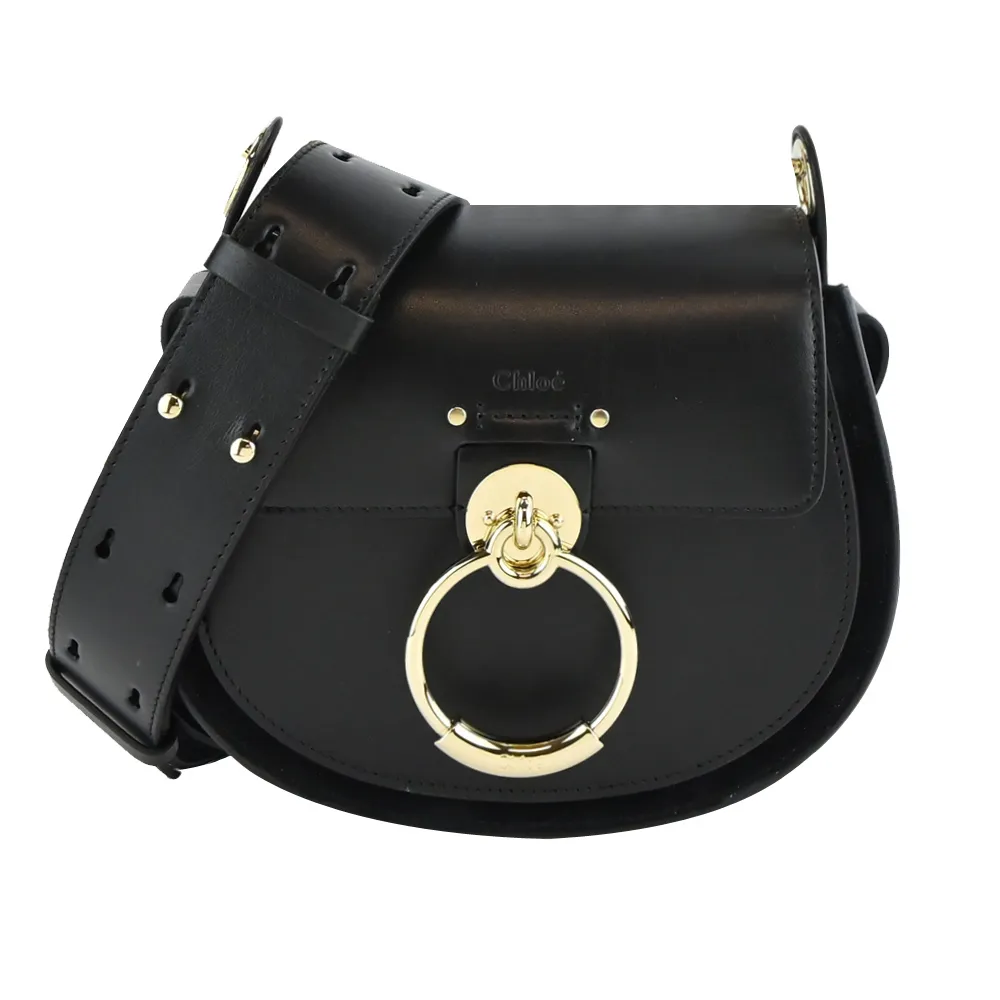 Chloe Tess 小款光滑小牛皮兩用包黑色 歷史價格詳細信息