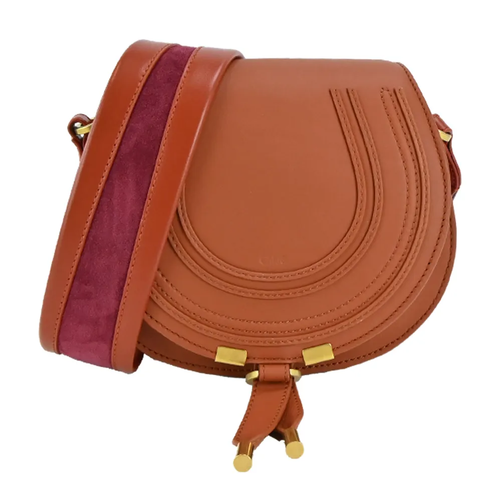 Chloe Marcie粒面小牛皮小號手提/肩背包(黑色) 歷史價格詳細信息