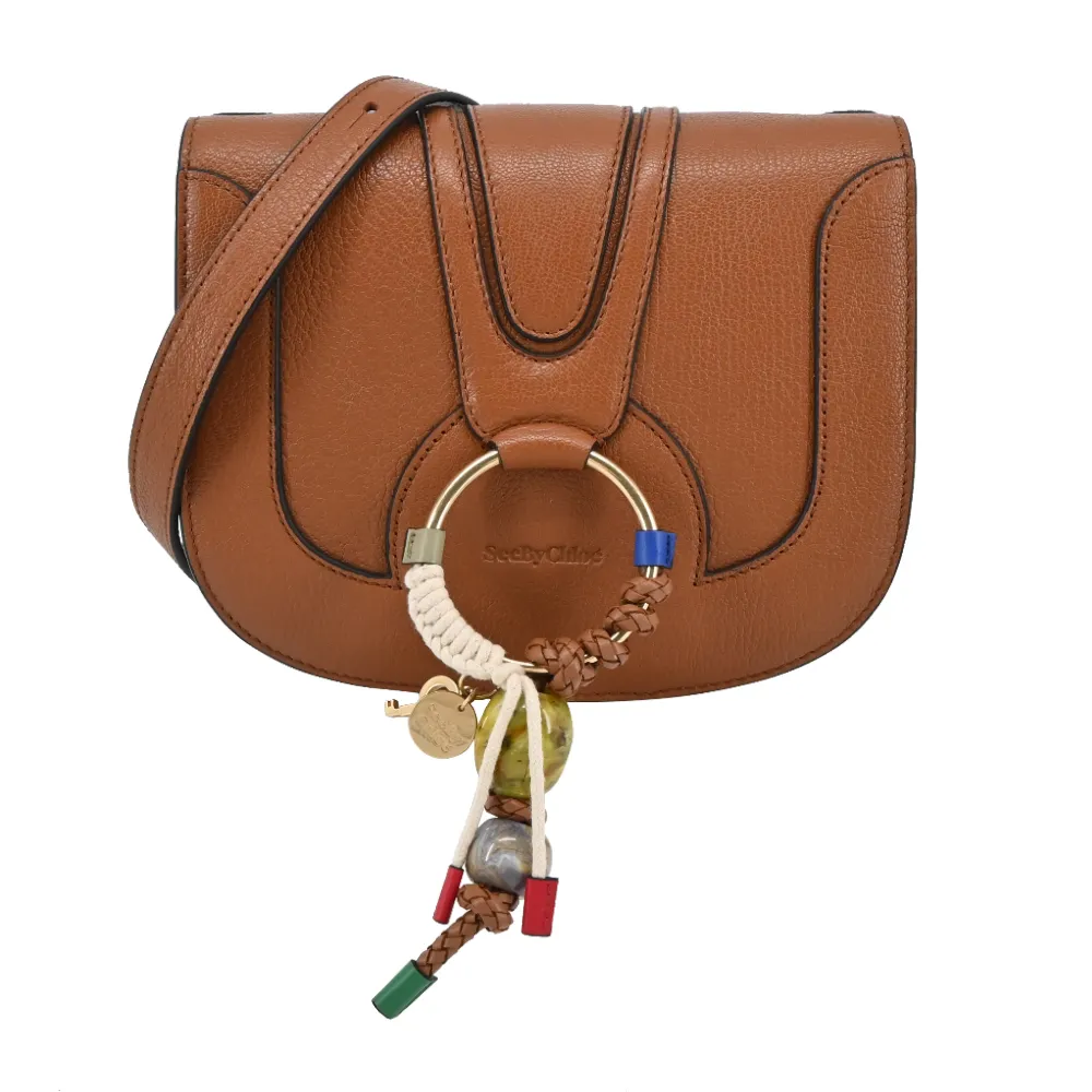 【See by Chloe’】HANA 編織金屬扣山羊皮革鍊帶馬鞍包(3色/任選) 歷史價格詳細信息