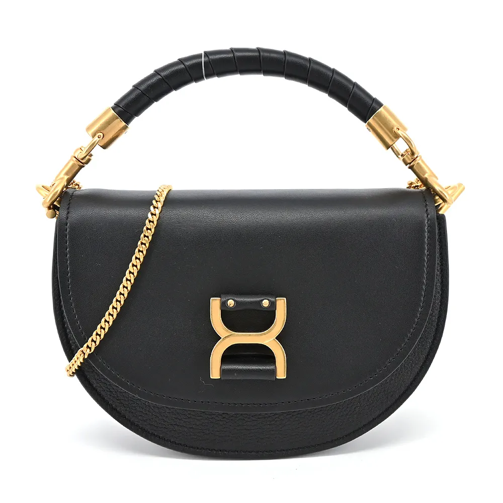 CHLOE Marcie 新版金屬LOGO小牛皮翻蓋釦式長夾.午夜藍 歷史價格詳細信息